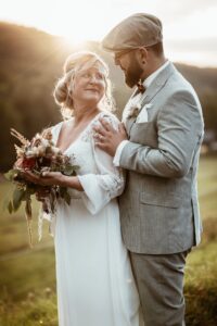 hochzeitspaar sunset
